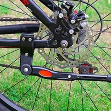 Adjustable Rear Bike Kick Stand Bicycle Mountain Bike Stand Kickstand Bicycle Road Mountain Cycling Rear Mount Side Stand Adjustable Alloy Replacement Kickstand for Mountain Bike