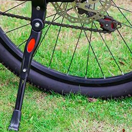 Adjustable Rear Bike Kick Stand Bicycle Mountain Bike Stand Kickstand Bicycle Road Mountain Cycling Rear Mount Side Stand Adjustable Alloy Replacement Kickstand for Mountain Bike