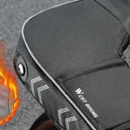 Winter Bike Handlebar Mitts - Universal Thickened Windproof Gloves for Road Bicycles