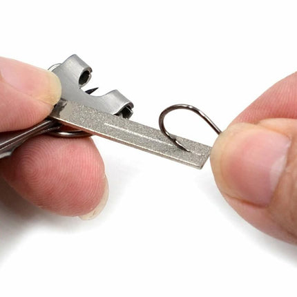 Fishing Knot Tying Tool Fast Line Clippers Tie Tippet Cutter Nipper - Silver and Black