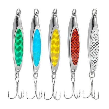 Fishing Lure Metal Slugs Slice Spoon Spinner Baits Tackle Mackerel Tailor Lures
