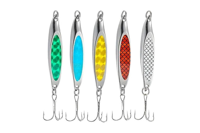 Fishing Lure Metal Slugs Slice Spoon Spinner Baits Tackle Mackerel Tailor Lures V1308-DSZKI-93