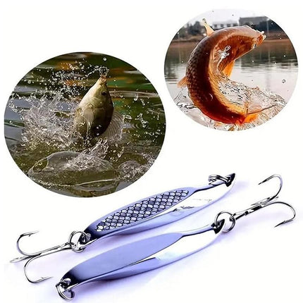 Fishing Lure Metal Slugs Slice Spoon Spinner Baits Tackle Mackerel Tailor Lures