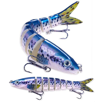 5 Pcs Jointed Fishing Lures Set Wobblers Swimbait Crankbait Hard Bait