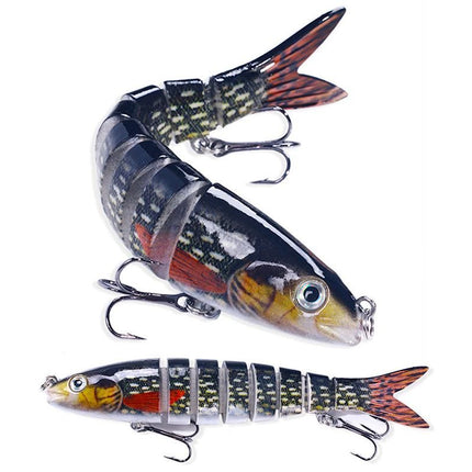 5 Pcs Jointed Fishing Lures Set Wobblers Swimbait Crankbait Hard Bait
