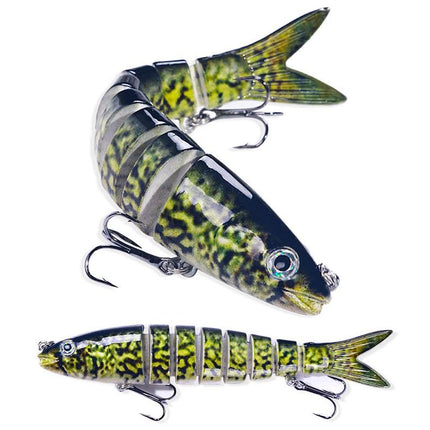 5 Pcs Jointed Fishing Lures Set Wobblers Swimbait Crankbait Hard Bait