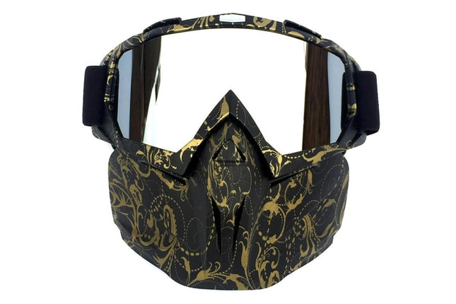 Outdoor Sport Goggles Ski Snowmobile Face Mask with Sun Glasses – product detail