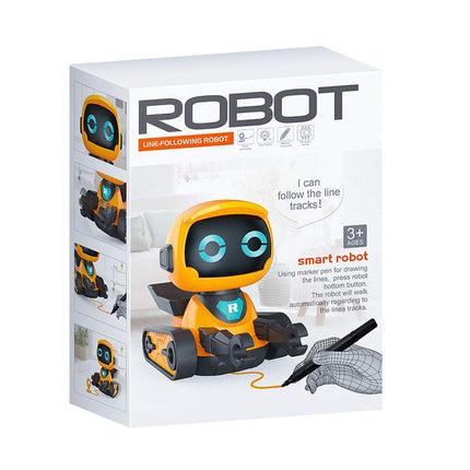 Smart Track-Following Robot Toy for Kids Ages 3 Plus Interactive Educational Drawing Car with Lights and – shape and profile