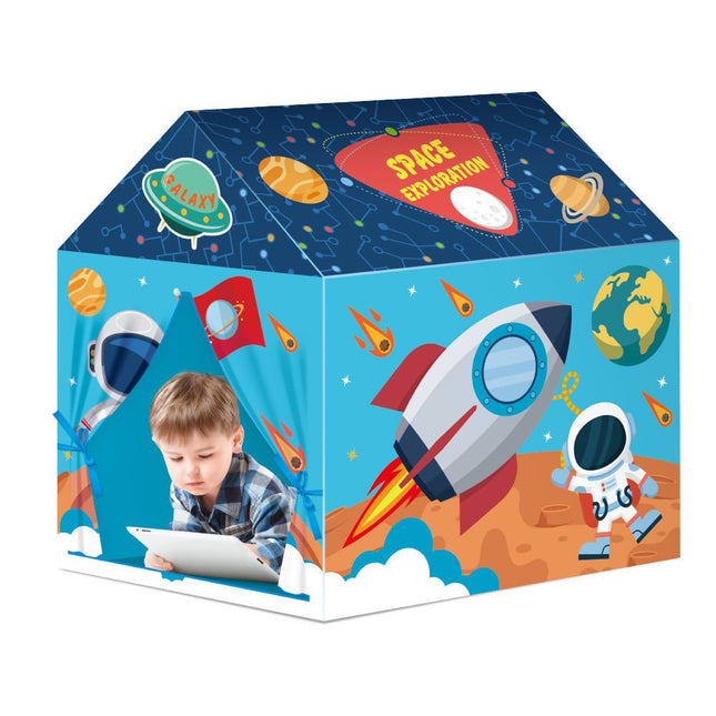 Kids Play Tent Theme House for Indoor Outdoor Fun Space Princess Ocean Design with Ball Pit (Space1A