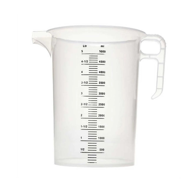 10x 5L Measuring Jug Heavy Duty Clear Plastic Propylene Food Grade BPA 5 Pro-Jug – product detail
