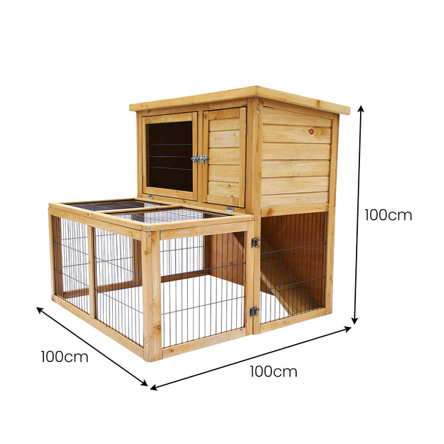 Furtastic 2-Storey Chicken Coop & Rabbit Hutch With Large Run – product detail