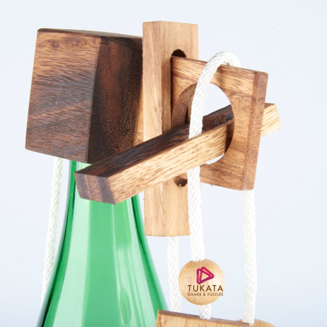 Brainteaser wine bottle mystery lock puzzle- open the lock before you can have a drink Great party gift – product detail