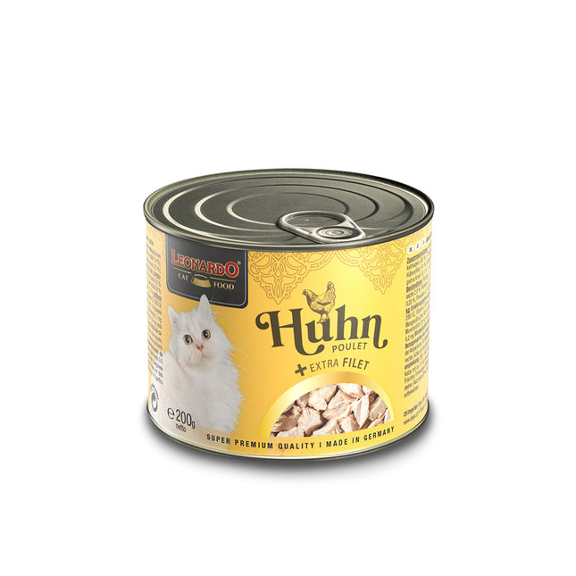 LEONARDO Chicken Plus Extra Fillet Wet Cat Food 200gx6 V390-760045