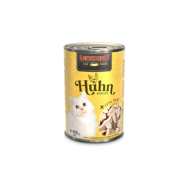 LEONARDO Chicken Plus Extra Fillet Wet Cat Food 400gx6 V390-760145