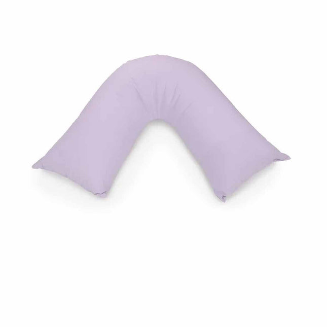 Easyrest Aus Made Medium Support Filled V Shape Pillow 64 x 39 cm Violet V442-ERT-PILLOW-VSHAPE-VIOLET-TR