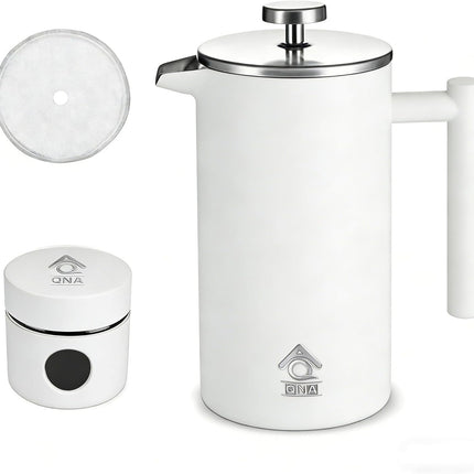 French Press Coffee Maker 350ml with Coffee Bean Can + Extra Filter Gift Set