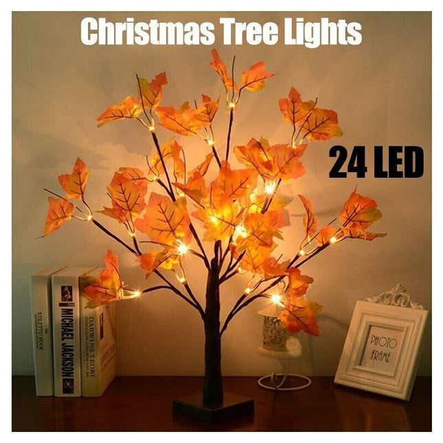 24Led Christmas Tree Lights Maple Twig Fairy Xmas Party Lamp Decorations 60Cm V528-TREELIGHTS-102195