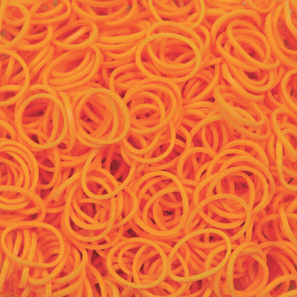 1200pcs Loom Bands Refill Kit Rubber DIY Bracelet Making Set - Plain Orange