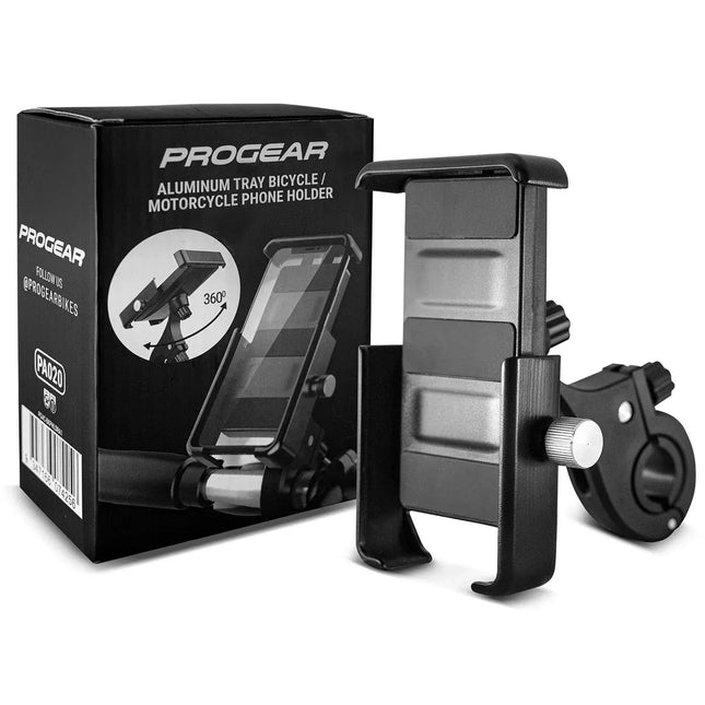 Progear Aluminium Tray Bicycle/Motorcycle Phone Holder (Kit) V572-PGAC-BKPHLDRA2