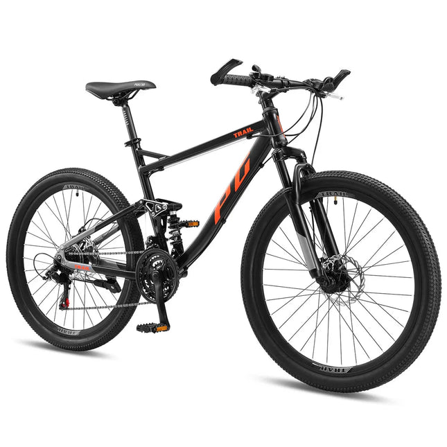 Progear Trail Dual Suspension MTB 26 19 Black Ember V572-PGMT-TRAILBE-19