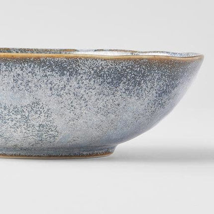 Bowl Oval 16cm Steel Grey Glaze
