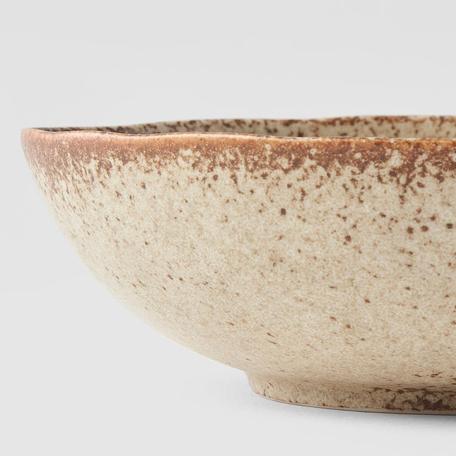 Bowl Oval 16cm Sand Fade Glaze – product detail