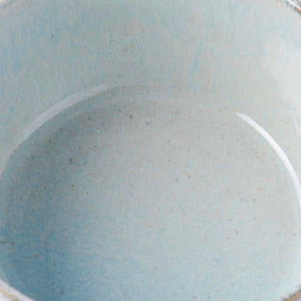 Bowl with Lid 13cm Steel Grey Glaze