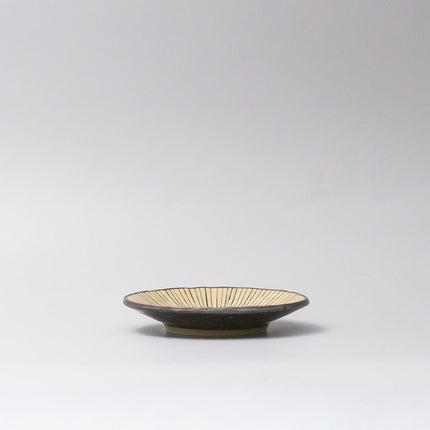 Saucer 13.5cm Green Converging Line Glaze