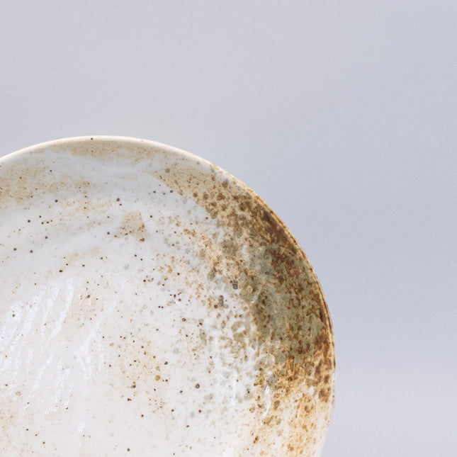 Pasta Bowl Flat Base 22.5cm Snow Bamboo Glaze – product detail