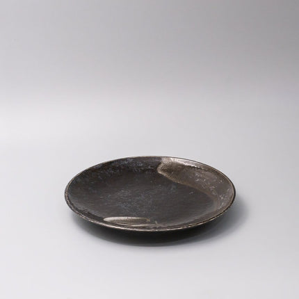 Plate 25cm Bronze Brushstroke Glaze