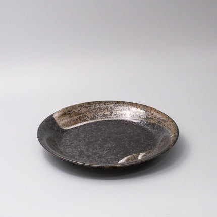 Plate 28cm Bronze Brushstroke Glaze