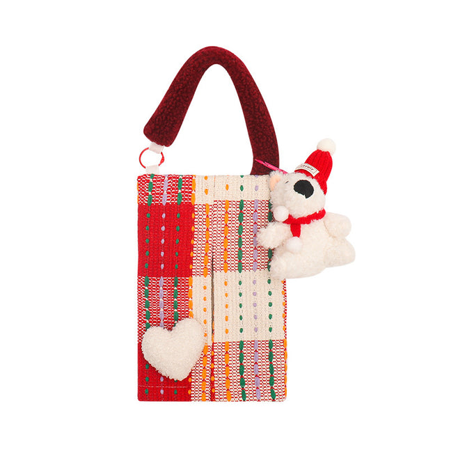 Cute Red Bear Car Tissue Holder – product detail