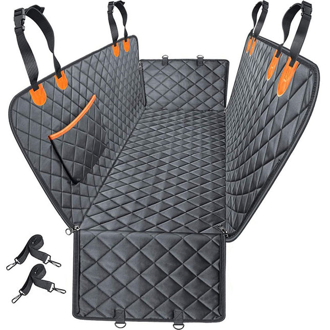 Heavy Duty Dog Car Seat Cover with Side Flaps Waterproof Pet Back Seat Cover Non-Slip Scratchproof Dog