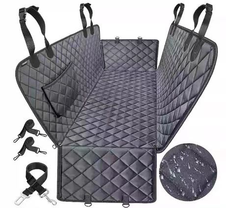 Dog Car Seat Cover Waterproof Pet Seat Cover for Back Seat Non-Slip Durable Scratchproof Dog Hammock for