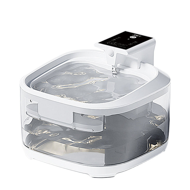 4.5L Smart Pet Water Fountain with Digital Display (White Design)