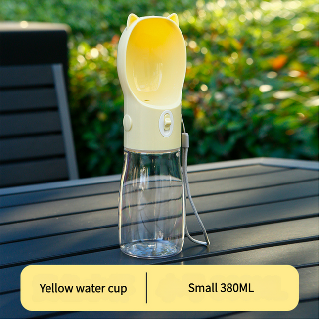 Portable Dog Water Bottle with Bowl Dispenser (Hand Operation)