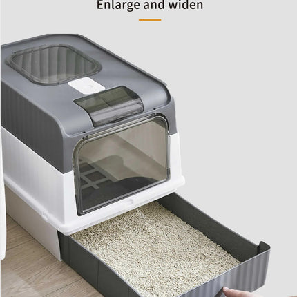 Automatic UV Sterilizing Cat Litter Box -Enclosed Design, Odor Control, and UV Germicidal Technology