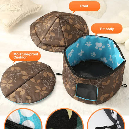 Outdoor Waterproof Cat House - Insulated, Weatherproof, Warm Shelter for Cats, Ideal for Winter Protection,Size: S 35*40cm