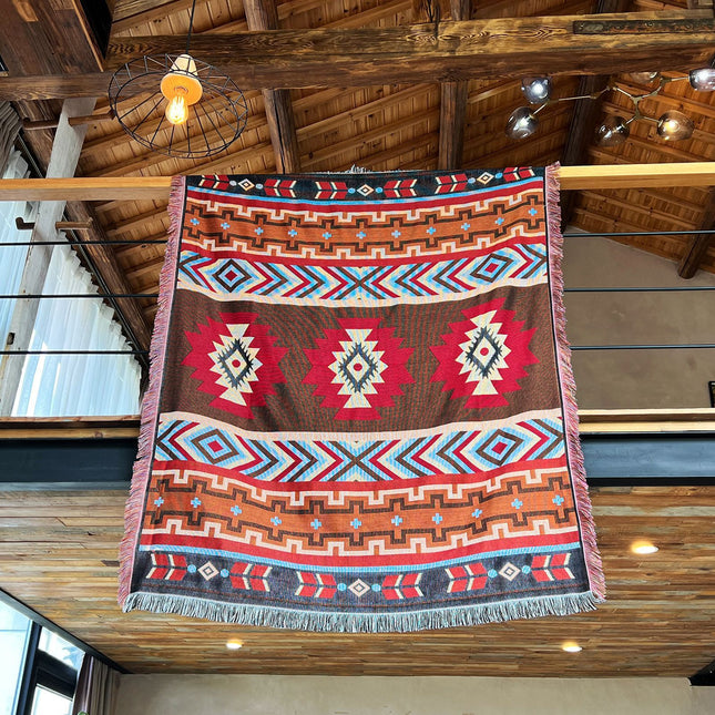 2pcs pack set 90 210cm Bohemian Picnic Blanket Waterproof Camping Blanket Outdoor Rug for Camping Picnic