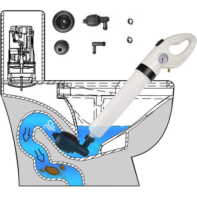 Powerful Air Drain Blaster Plunger for Toilet Sink and Floor Drains – product detail