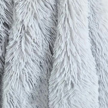 Fluffy Pet Blankets-Soft Faux Fur, Anti-Anxiety Cozy Throws for Cats and Dogs, M 80*55cm light pink