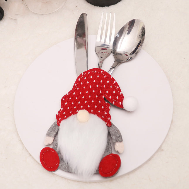 Christmas Gnome Cutlery Holder