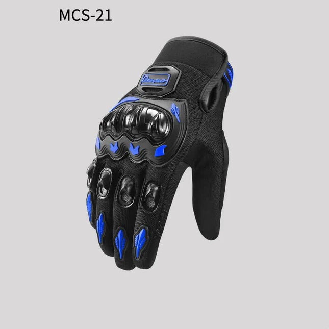 High-Performance Motorcycle Riding Gloves with Hard Knuckle Protection