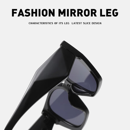 Bold Oversized Black Frame Sunglasses | UV400 Designer Fashion Shades