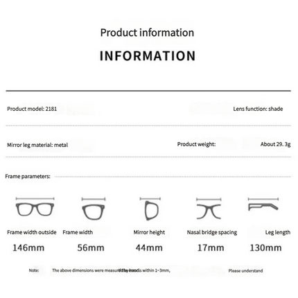 Chic Geometric Sunglasses Women's Fashion Metal Frame Sun Glasses Men Vintage Non-Mirrored Lenses Optical Gafas UV400