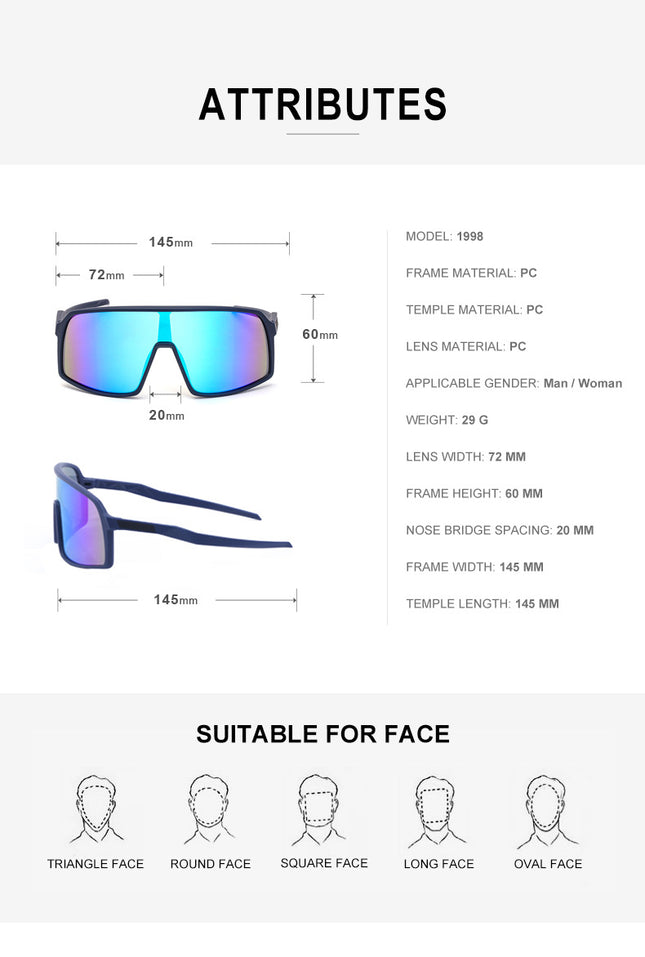 Cycling Sunglasses Conquer the Road with Style and Protection Tea colors – product detail