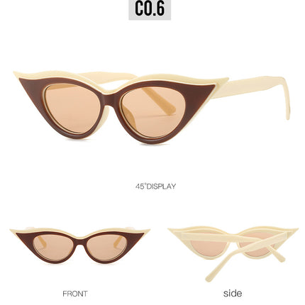 Retro Cat-Eye Sunglasses - Stylish Apricot Vintage Frames for Women