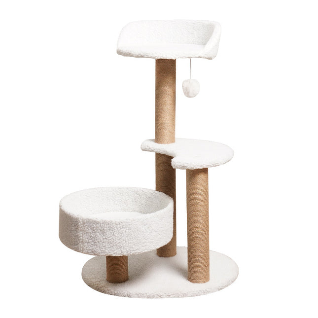 Modern Cat Tree Tower with Scratching Posts and Cozy Perches (50x38x80 cm) V888-ELOSUNG10729