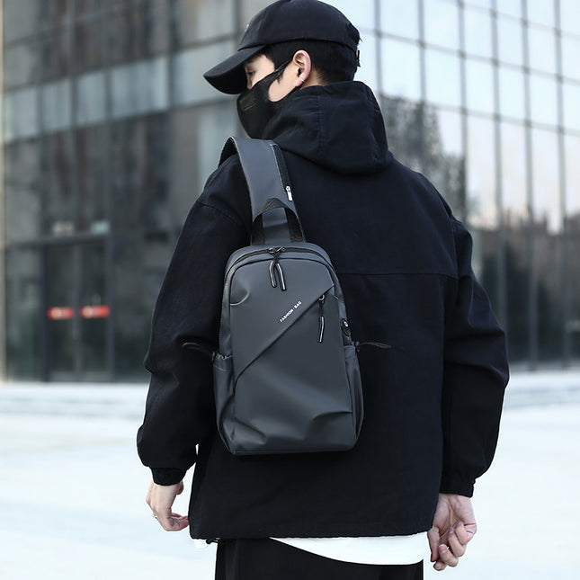 Multifunctional Crossbody Chest Bag Stylish and Practical Shoulder Backpack for Everyday Use (Black) – product detail