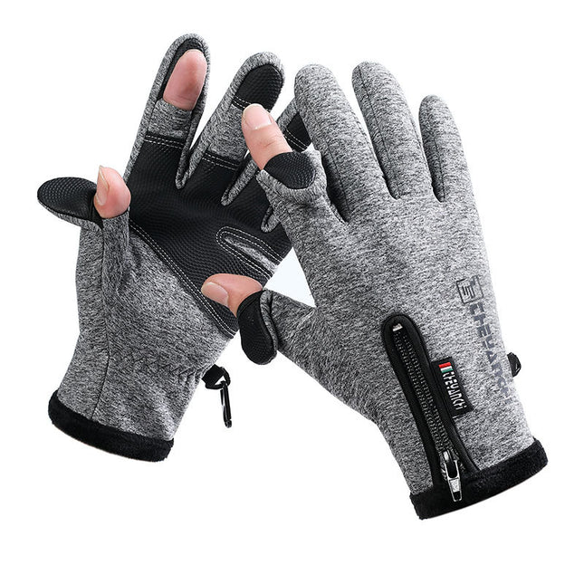Convertible Fingerless Winter Gloves Waterproof Windproof Thermal Gloves with Touchscreen Compatibility